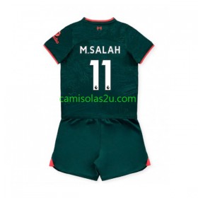 Camisolas de futebol Liverpool M.Salah 11 Criança Equipamento 3ª 2022/23 Manga Curta